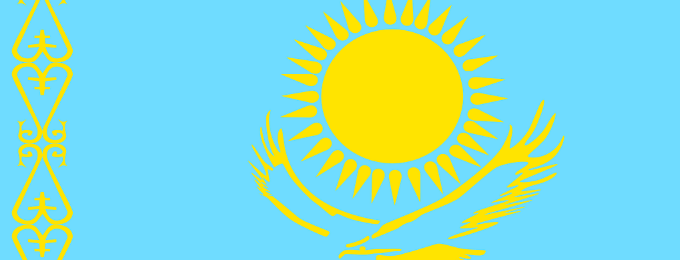 flag kazakhstan